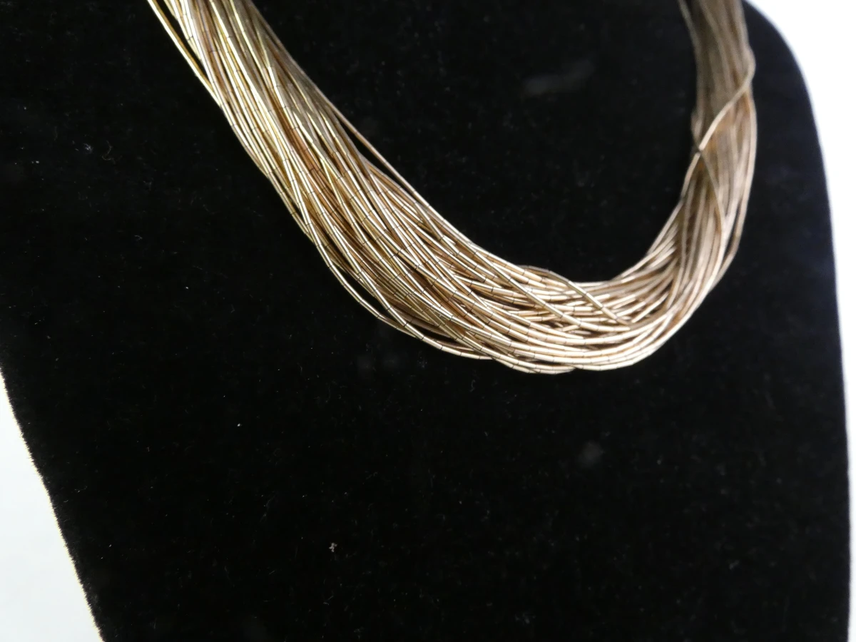 Prachtige Vintage Southwestern 'Liquid Gold' Strengenketting – 12K GF (1/20) – 34,95g - foto 3