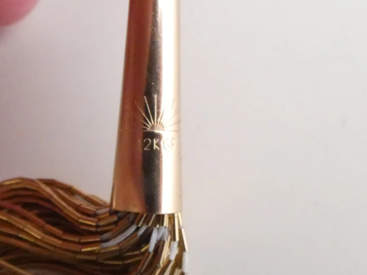 Prachtige Vintage Southwestern 'Liquid Gold' Strengenketting – 12K GF (1/20) – 34,95g - foto 4