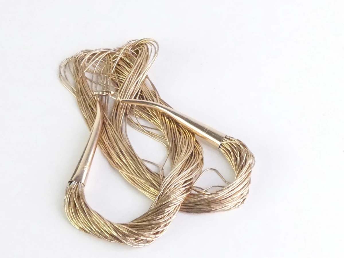Prachtige Vintage Southwestern 'Liquid Gold' Strengenketting – 12K GF (1/20) – 34,95g - foto 9