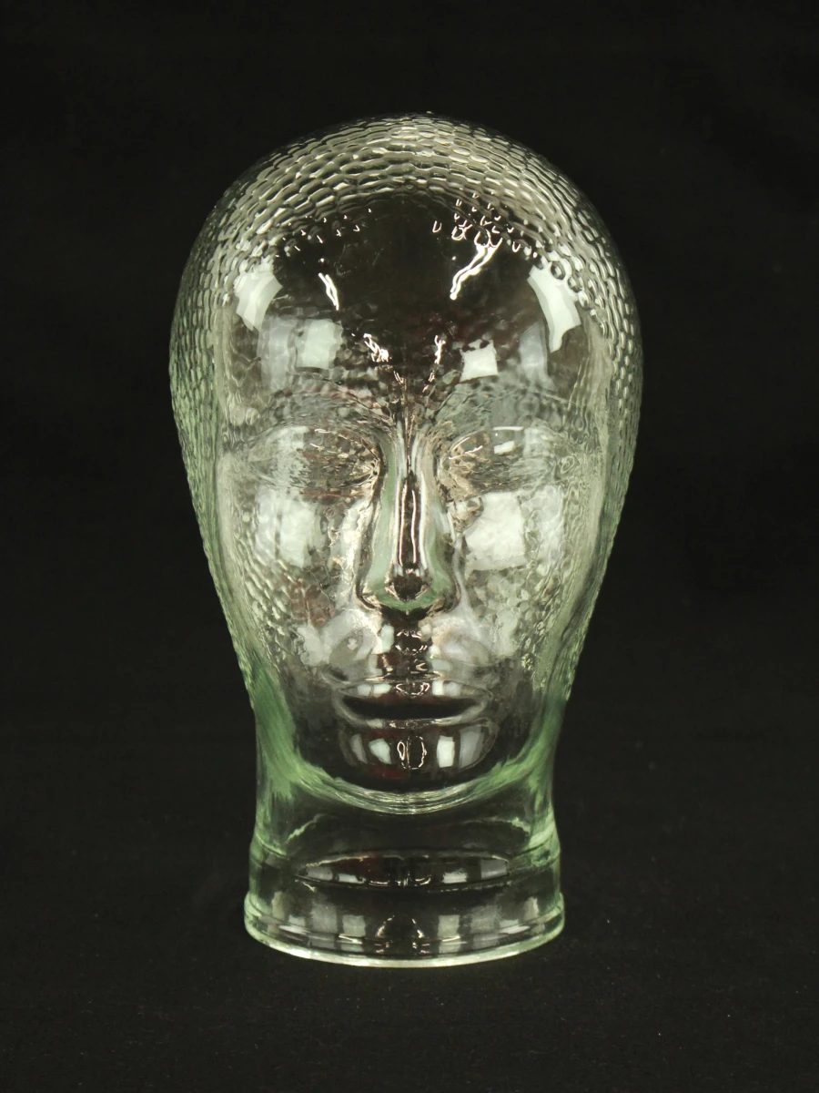 Vintage Glazen Mannequin Hoofd – Jaren 60/70 - foto 2