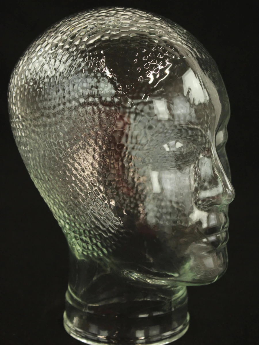 Vintage Glazen Mannequin Hoofd – Jaren 60/70 - foto 4