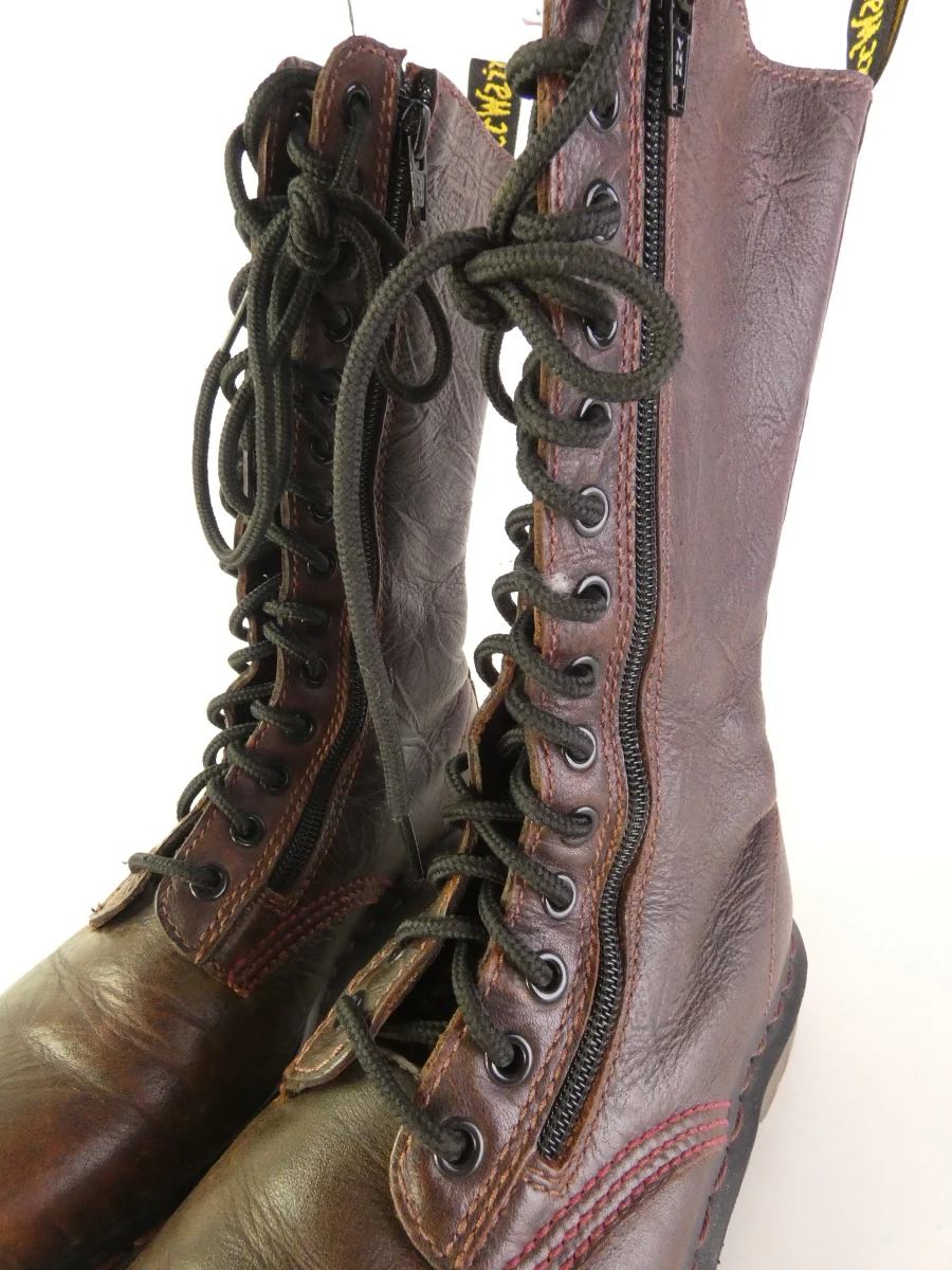 Leren veterlaarzen Dr. Martens, model 9733 - foto 8