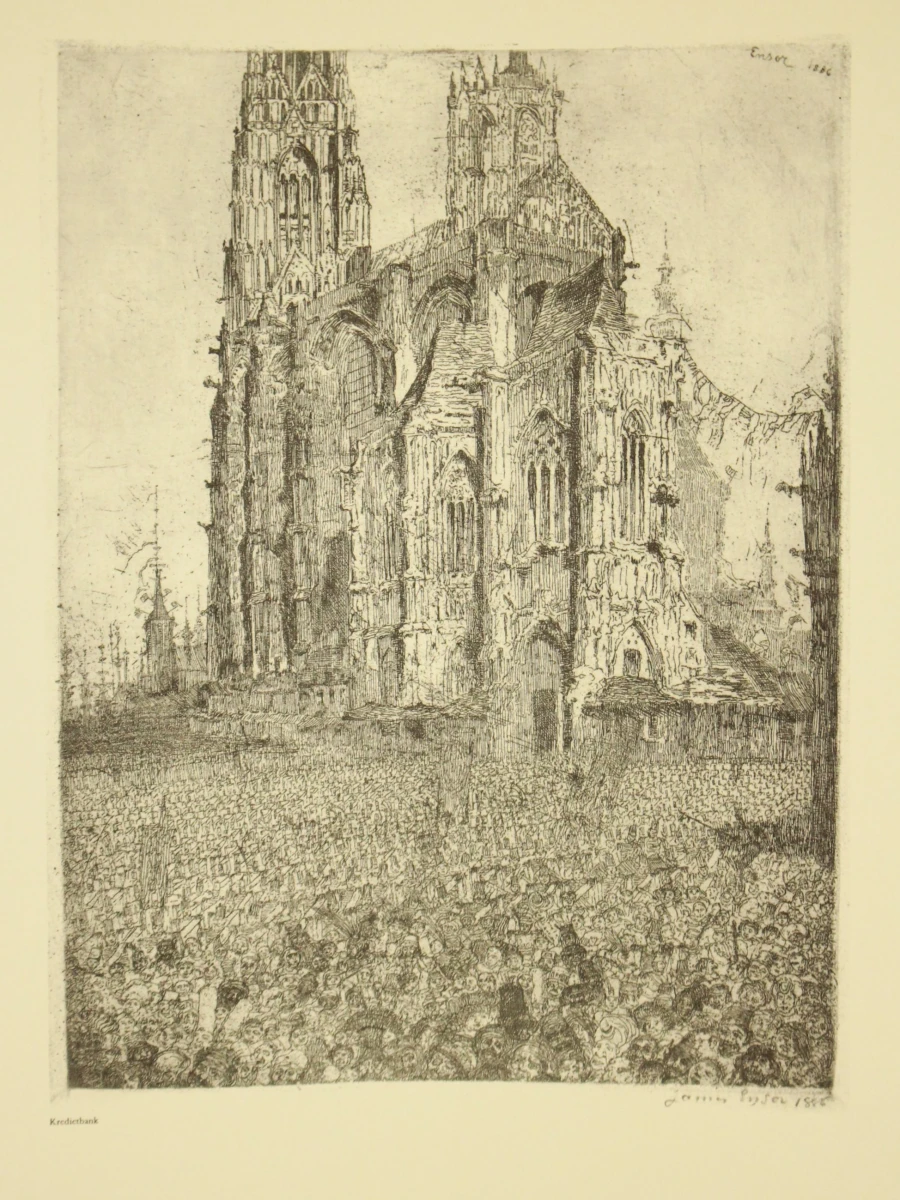 Etsen van James Ensor uit de collectie van de Kredietbank - foto 5