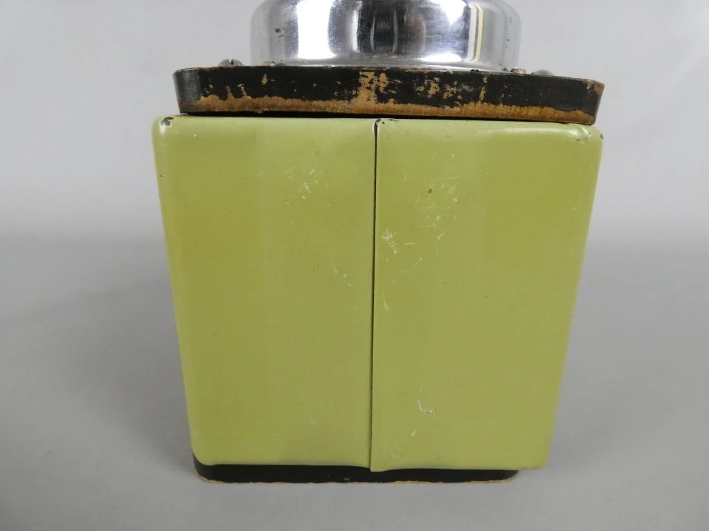 Vintage Handmatige Koffiemolen met Speelkaartafbeelding - foto 3