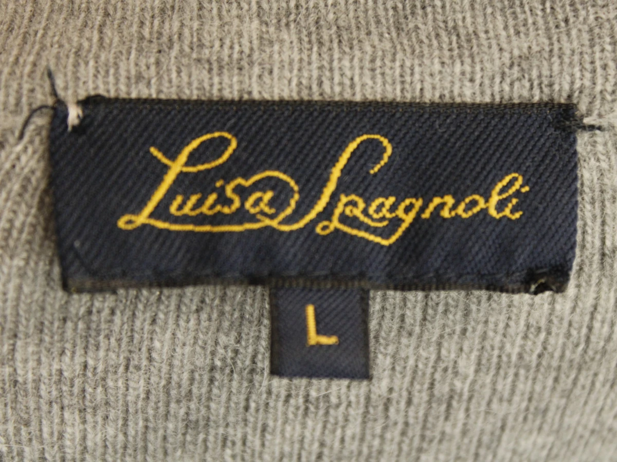 Luisa Spagnoli grijze damesjurk met pied-de-poile patroon en strikdetail - foto 8