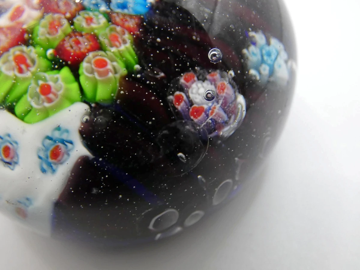 Vintage Murano millefiori glazen paperweight - foto 6