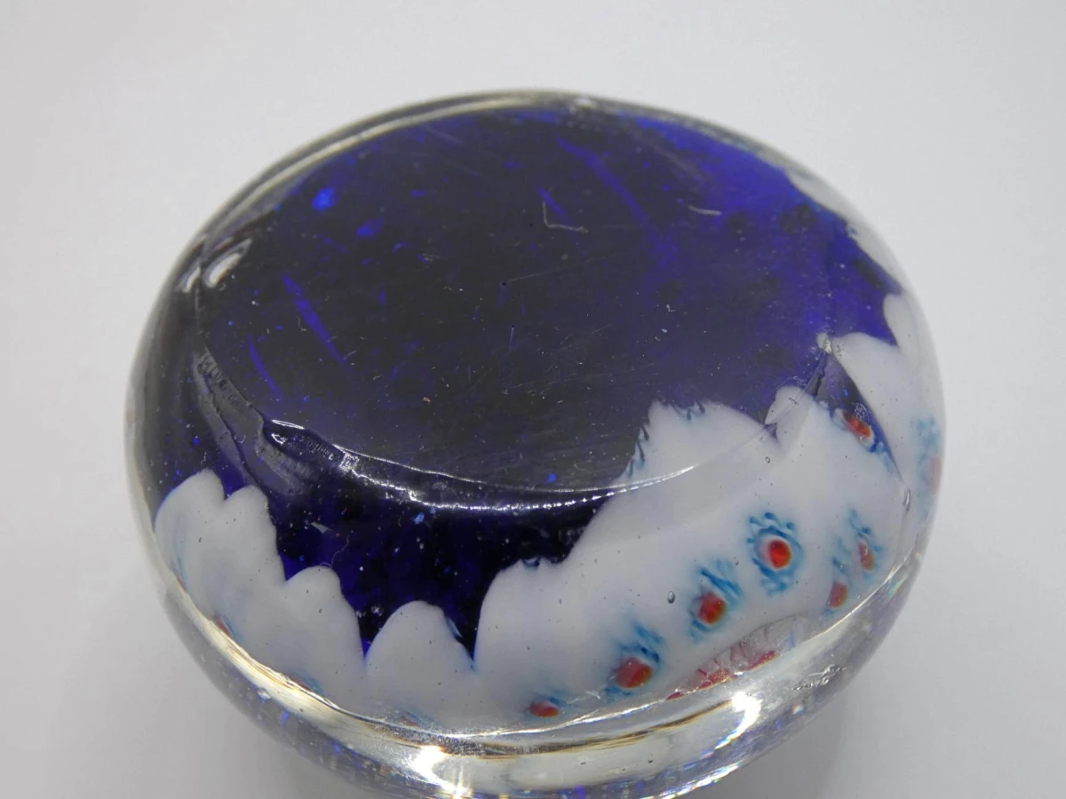 Vintage Murano millefiori glazen paperweight - foto 3
