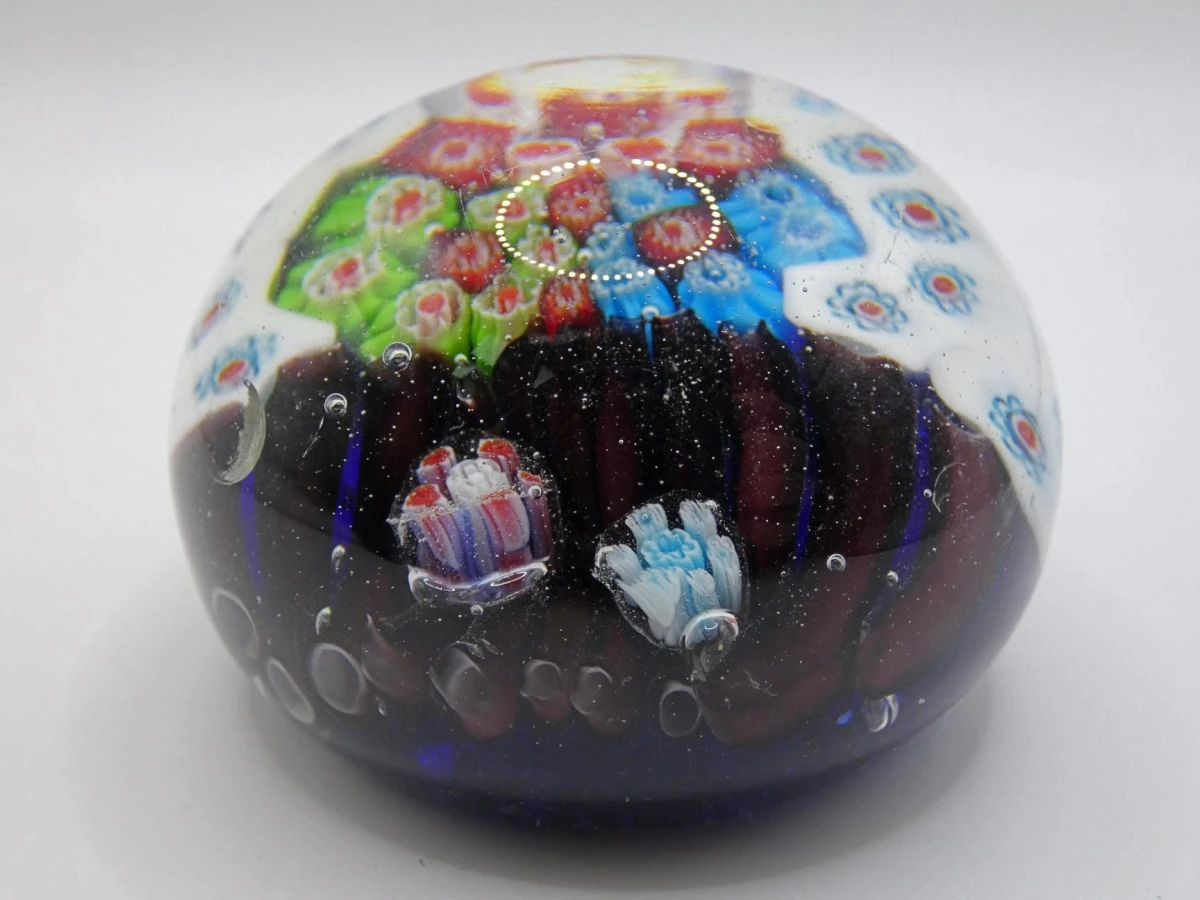 Vintage Murano millefiori glazen paperweight - foto 2