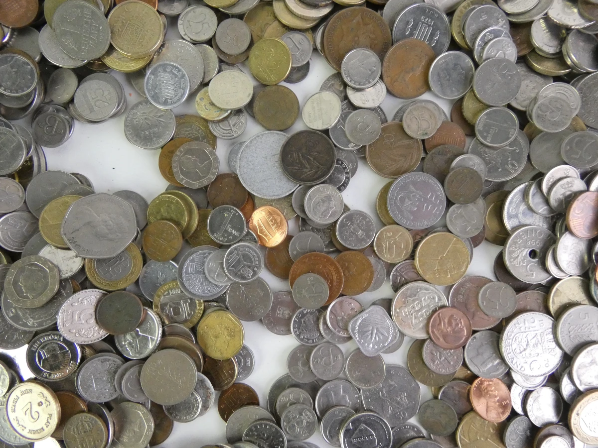 Verzameling oude munten en bankbiljetten uit diverse landen - foto 10