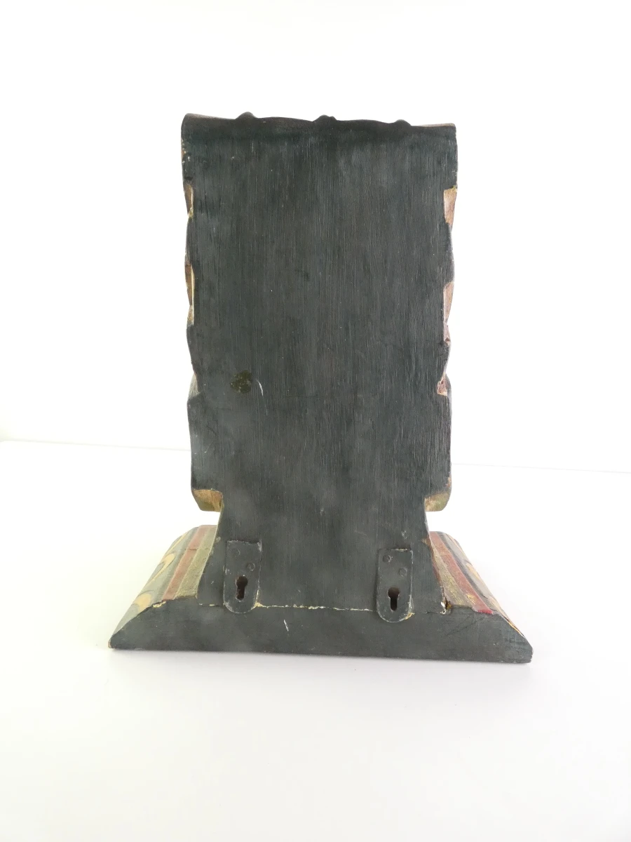 Set van 2 handgesneden houten wandconsoles – Barokstijl - foto 5