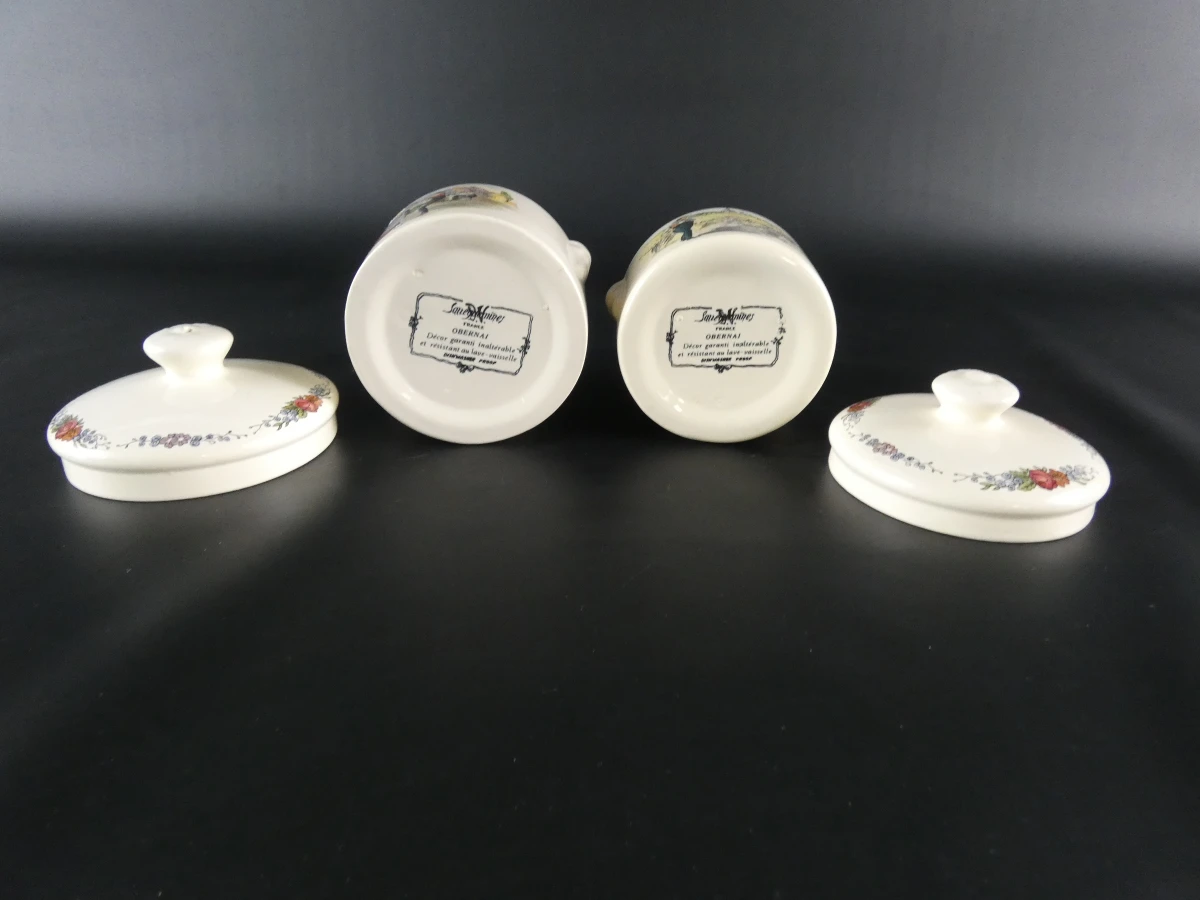 7 Vintage Aardewerken Terrines / Foie Gras Potten – Sarreguemines (Frankrijk) - foto 9