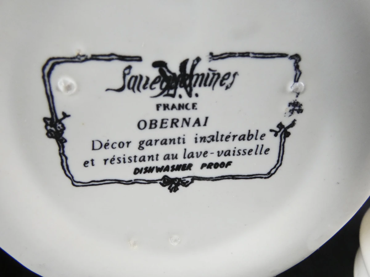 7 Vintage Aardewerken Terrines / Foie Gras Potten – Sarreguemines (Frankrijk) - foto 10