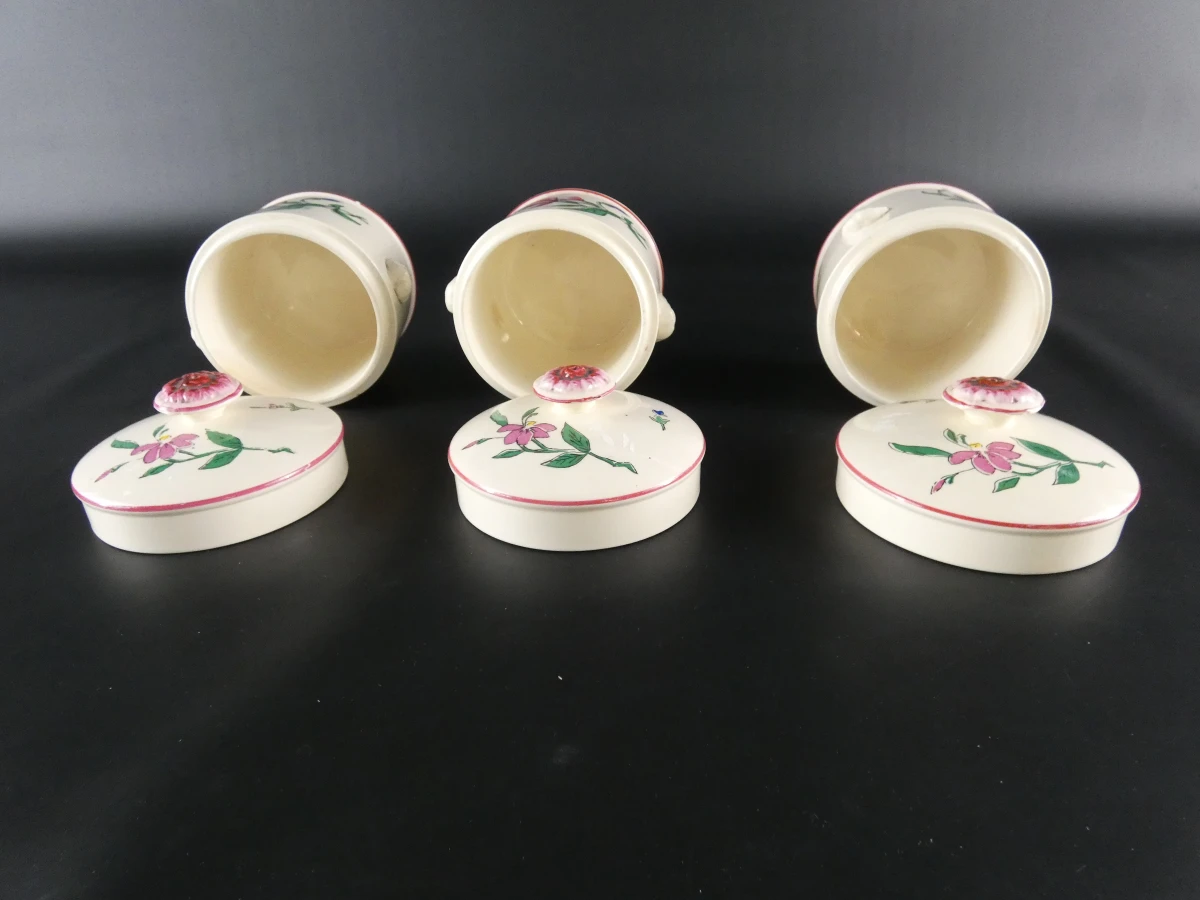 7 Vintage Aardewerken Terrines / Foie Gras Potten – Sarreguemines (Frankrijk) - foto 16
