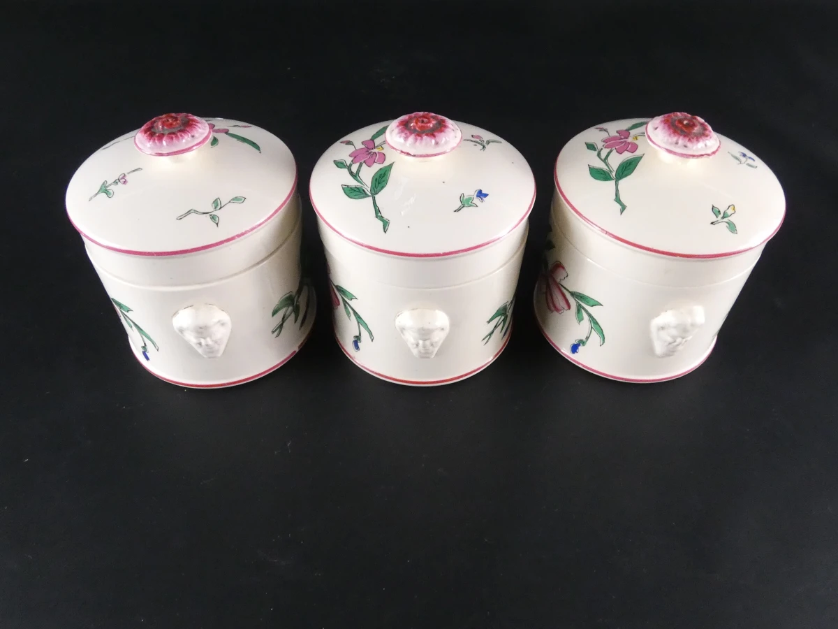 7 Vintage Aardewerken Terrines / Foie Gras Potten – Sarreguemines (Frankrijk) - foto 27