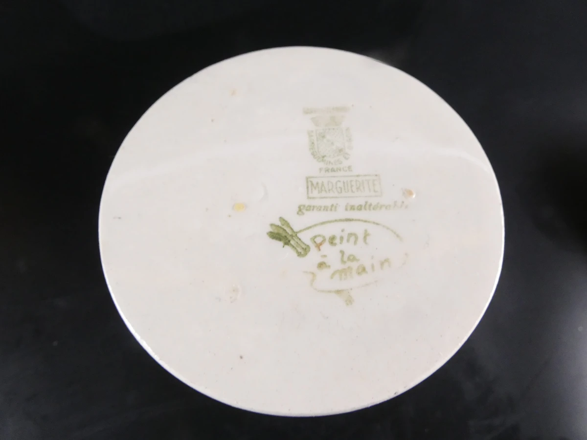 7 Vintage Aardewerken Terrines / Foie Gras Potten – Sarreguemines (Frankrijk) - foto 36