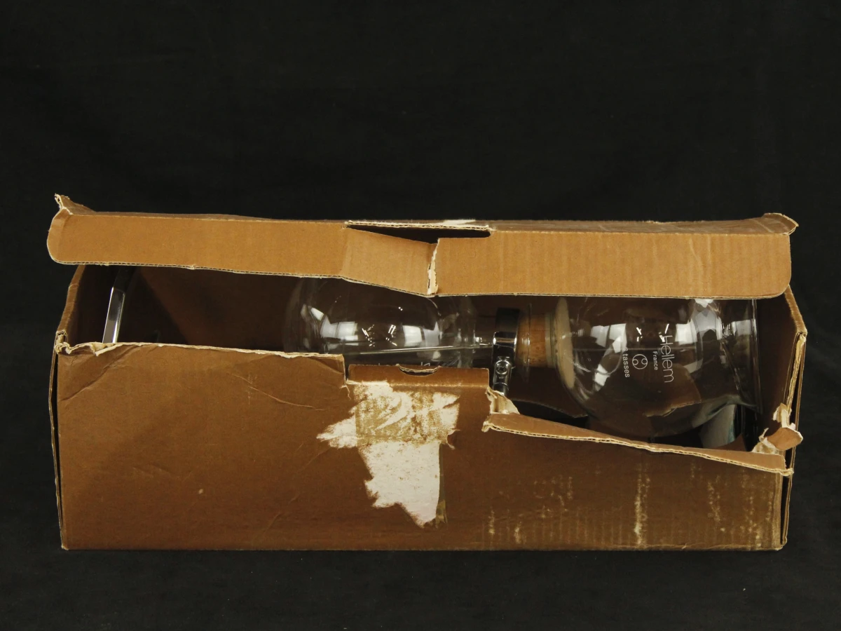 Hellem France – Vintage glazen sifonkoffiezetter – Capaciteit 6 kopjes – Met originele doos - foto 9