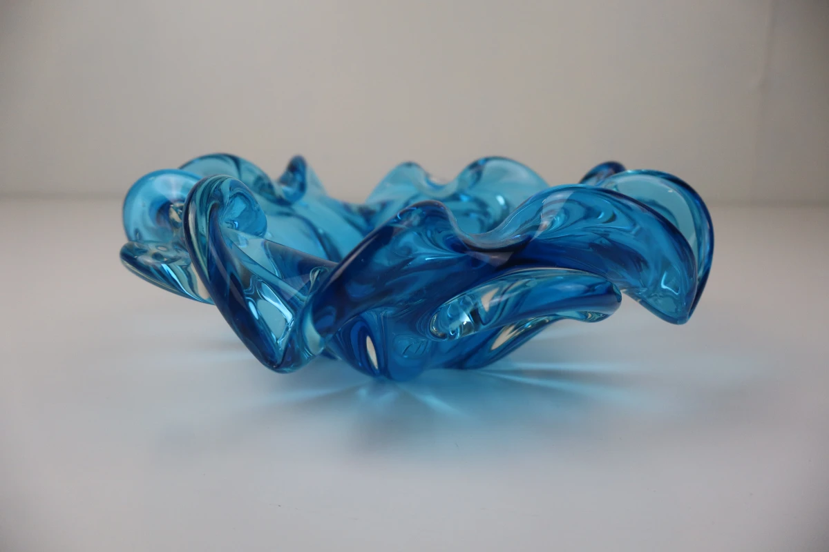 Blauwe Murano-stijl schaal - foto 2
