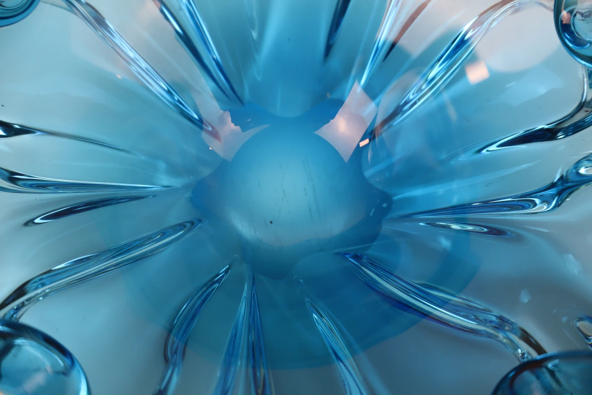 Blauwe Murano-stijl schaal - foto 6