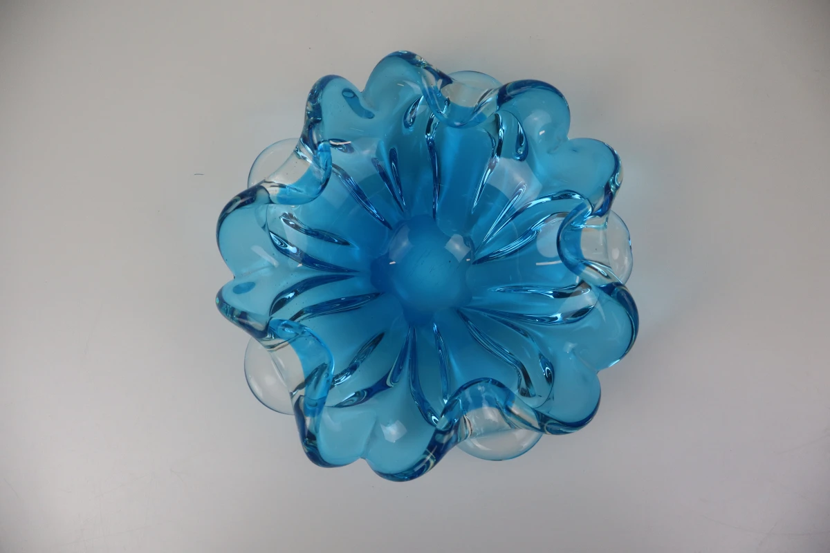 Blauwe Murano-stijl schaal - foto 3
