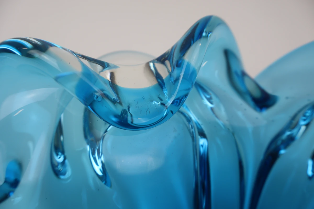 Blauwe Murano-stijl schaal - foto 5