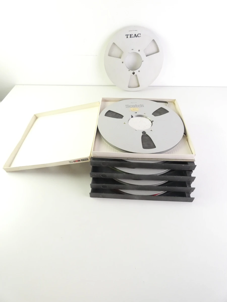 Set vintage magnetische bandspoelen - foto 11