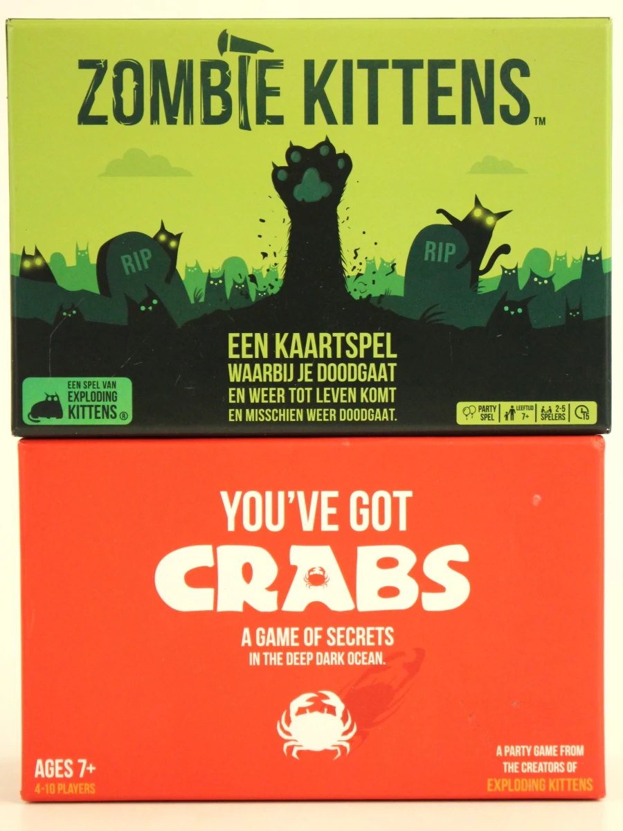 Groot spellenpakket van 12 spellen: De Slimste Mens, Labyrint, exploding kittens e.a. - foto 2