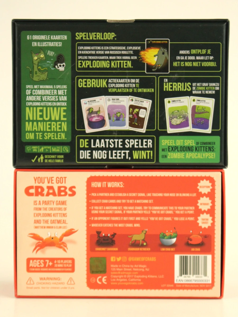 Groot spellenpakket van 12 spellen: De Slimste Mens, Labyrint, exploding kittens e.a. - foto 3