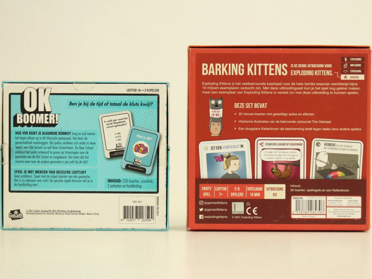 Groot spellenpakket van 12 spellen: De Slimste Mens, Labyrint, exploding kittens e.a. - foto 7