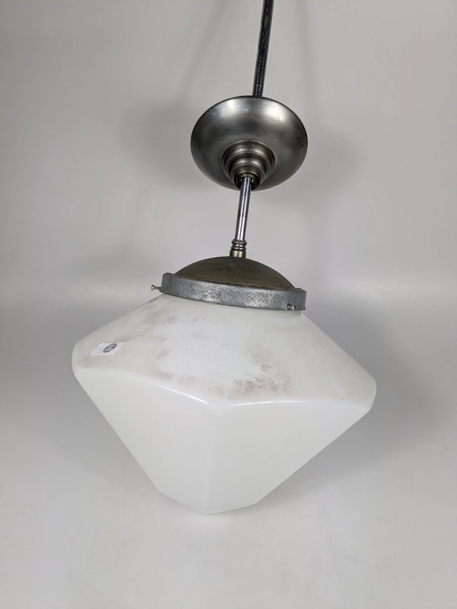 Vintage Art-Decostijl diamantvormige hanglamp. - foto 6