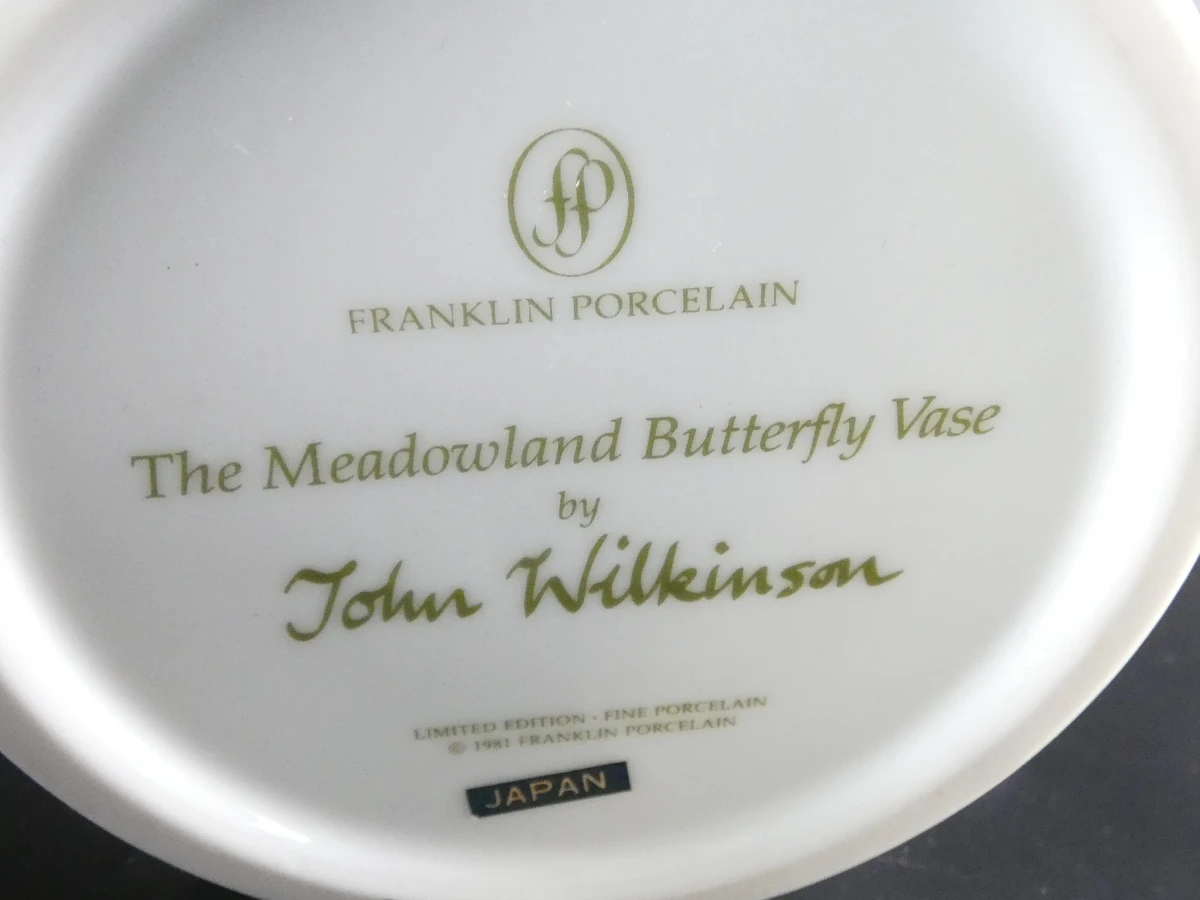 Set van 2 decoratieve porseleinen vazen - Franklin Porcelain - foto 8
