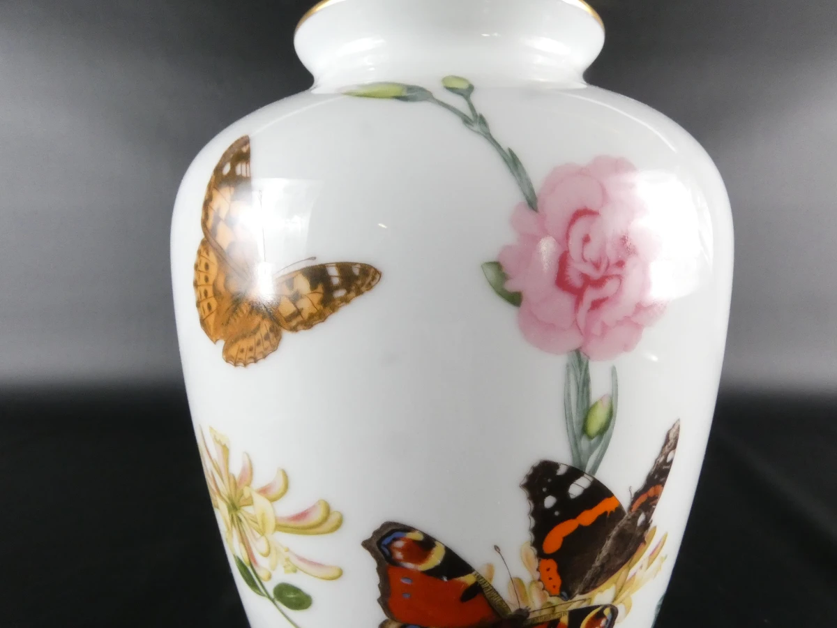 Set van 2 decoratieve porseleinen vazen - Franklin Porcelain - foto 15