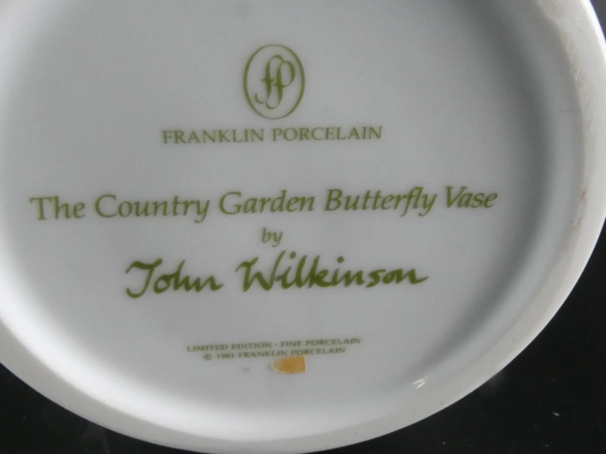 Set van 2 decoratieve porseleinen vazen - Franklin Porcelain - foto 18