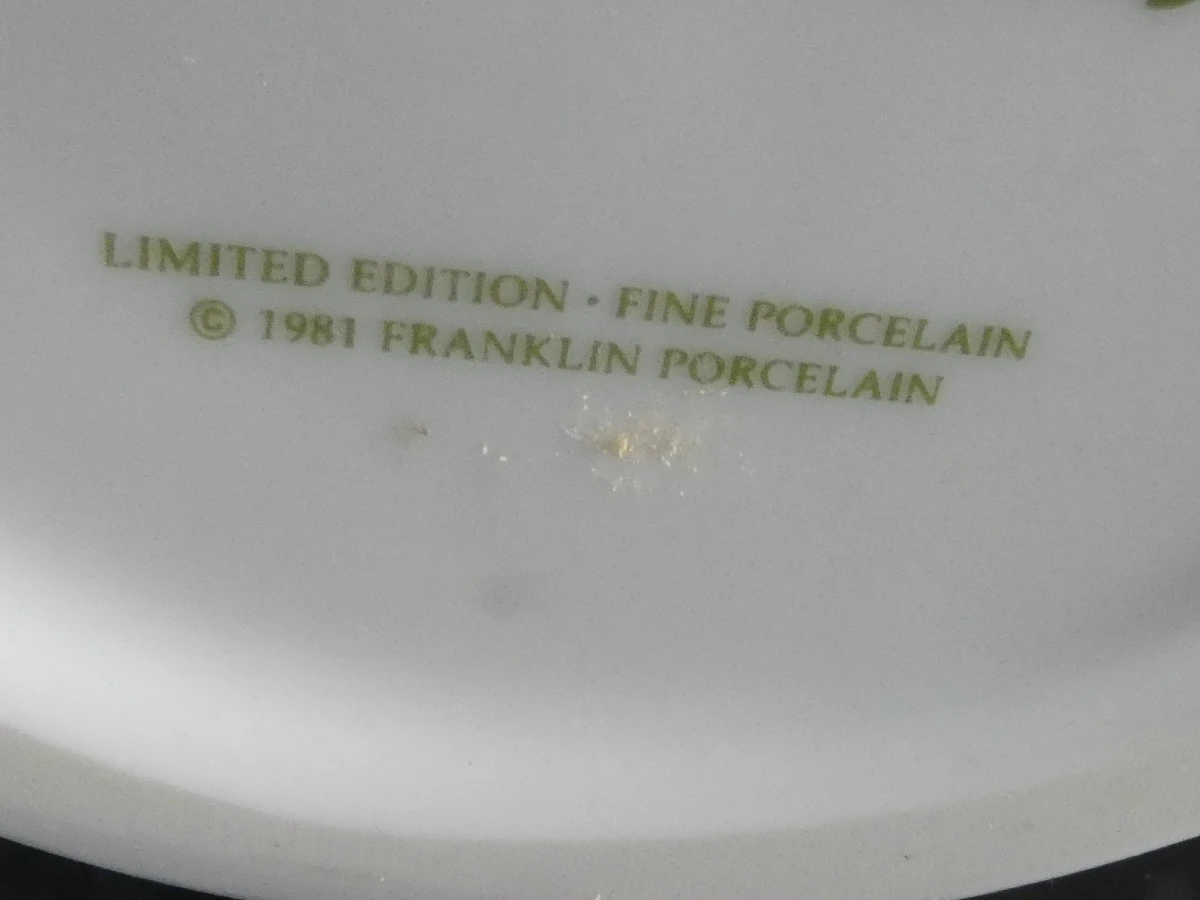 Set van 2 decoratieve porseleinen vazen - Franklin Porcelain - foto 19