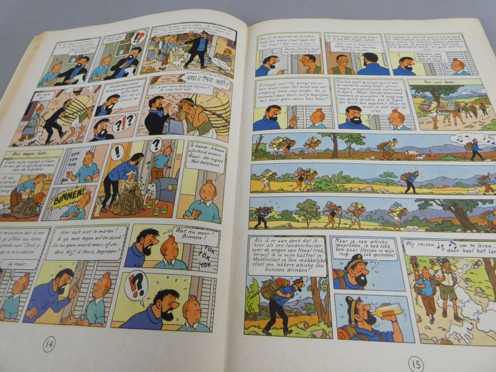 Twee exemplaren van "Kuifje in Tibet" (Frans en Nederlands) - foto 13