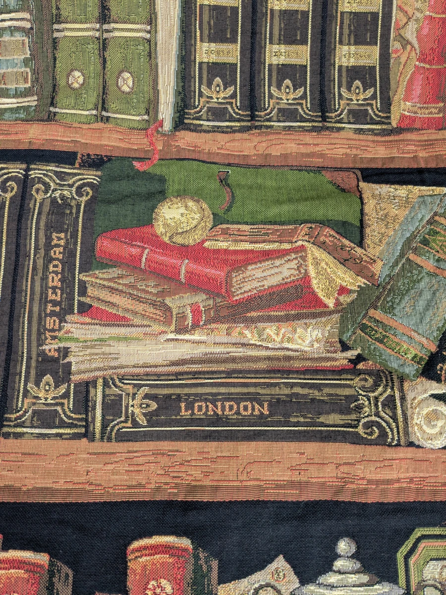 Mille Fleurs Tapestries – Wandtapijt met boekenmotief - foto 4