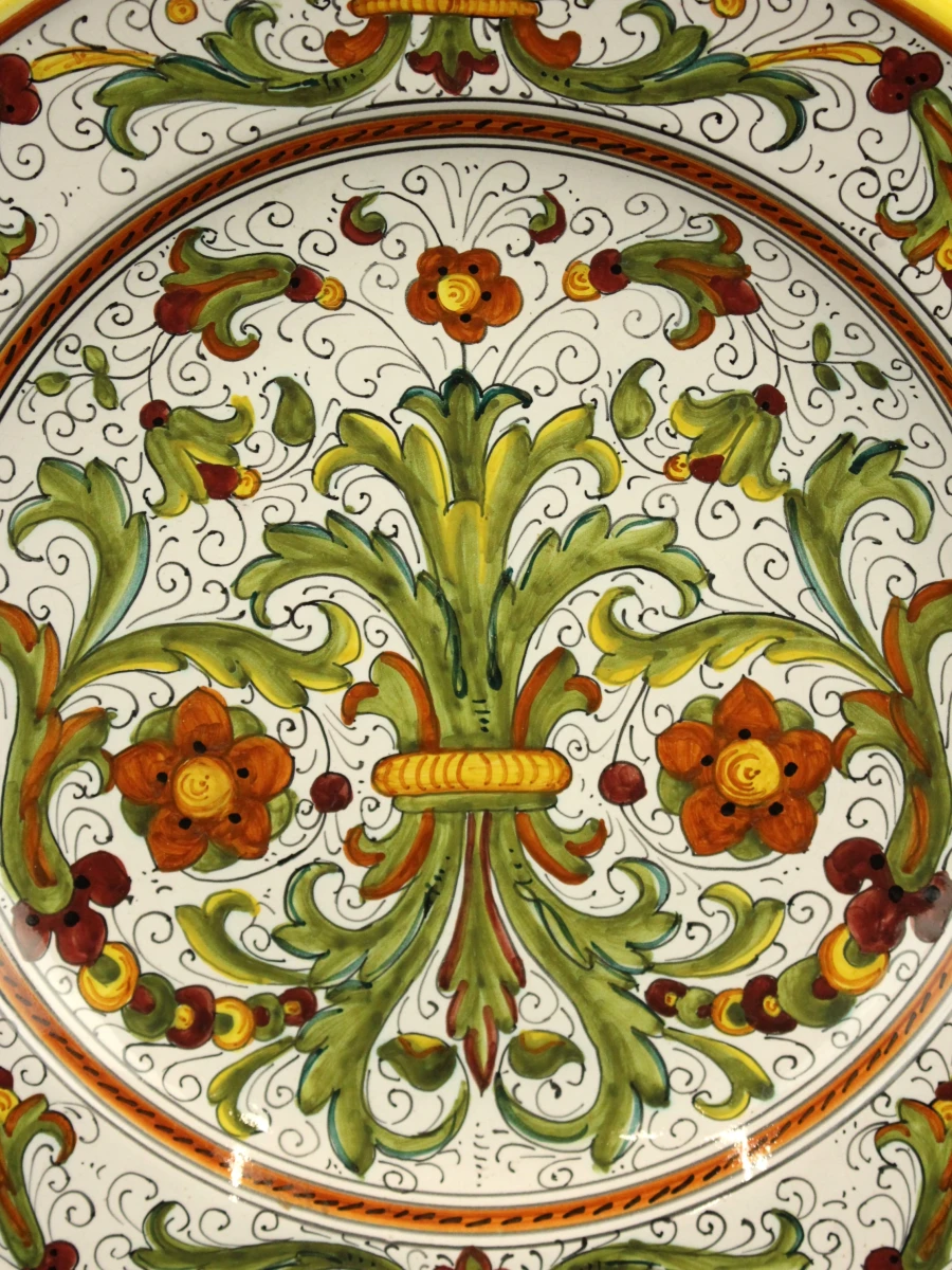 XL Italiaanse Majolica Sierschaal – Ars Deruta – 40 cm - foto 2