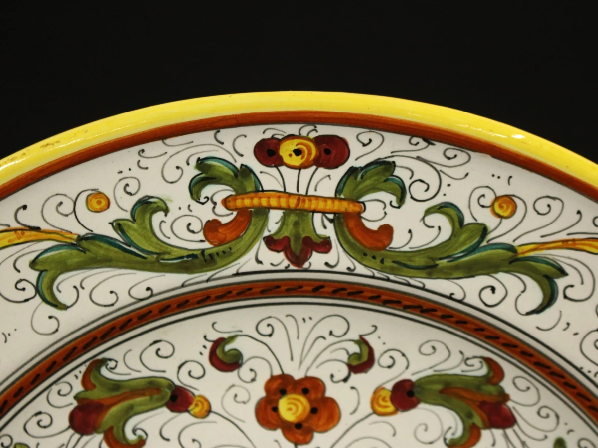 XL Italiaanse Majolica Sierschaal – Ars Deruta – 40 cm - foto 3