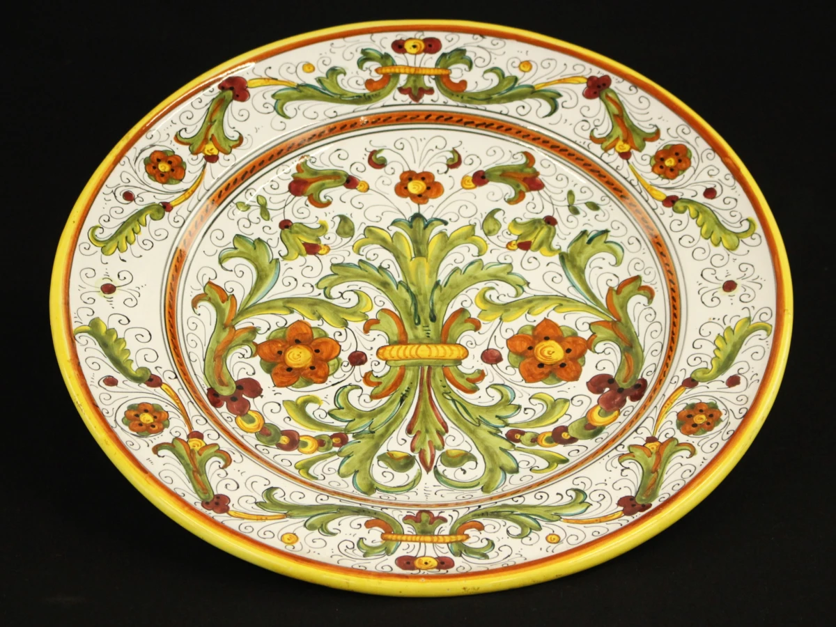 XL Italiaanse Majolica Sierschaal – Ars Deruta – 40 cm - foto 6