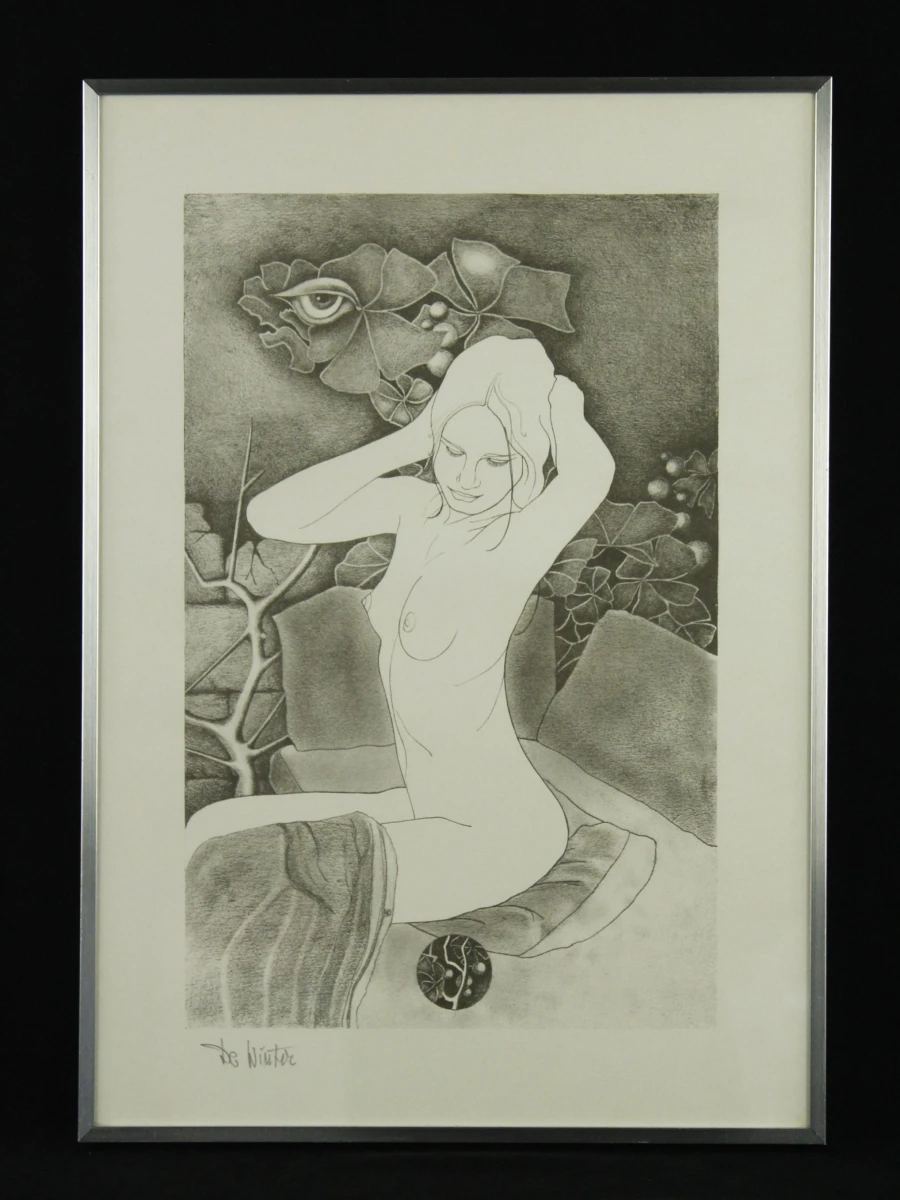 Pierre Dewinter (1935–2013) – Tweeluik litho's vrouwelijke naakt - foto 4