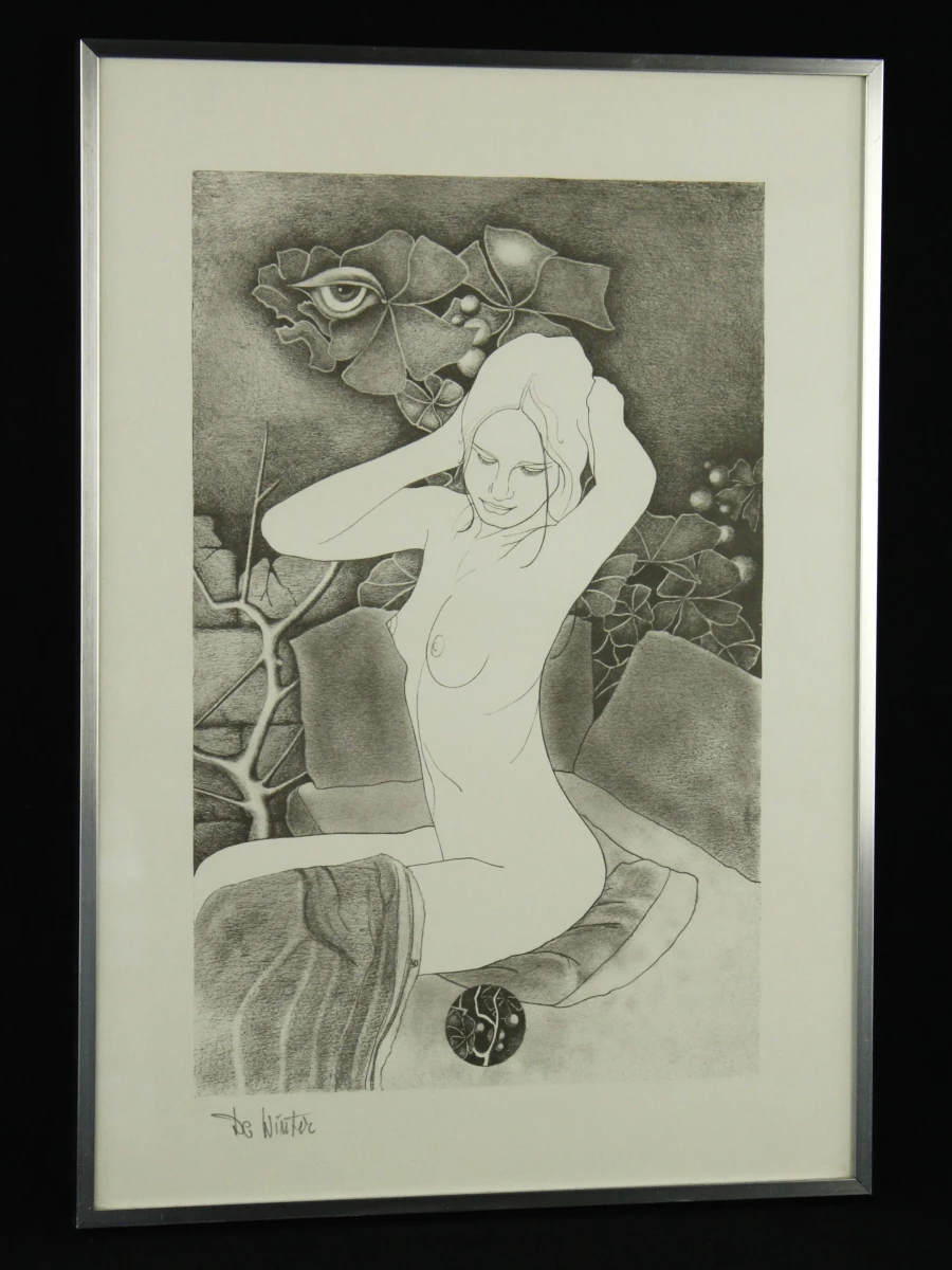 Pierre Dewinter (1935–2013) – Tweeluik litho's vrouwelijke naakt - foto 11