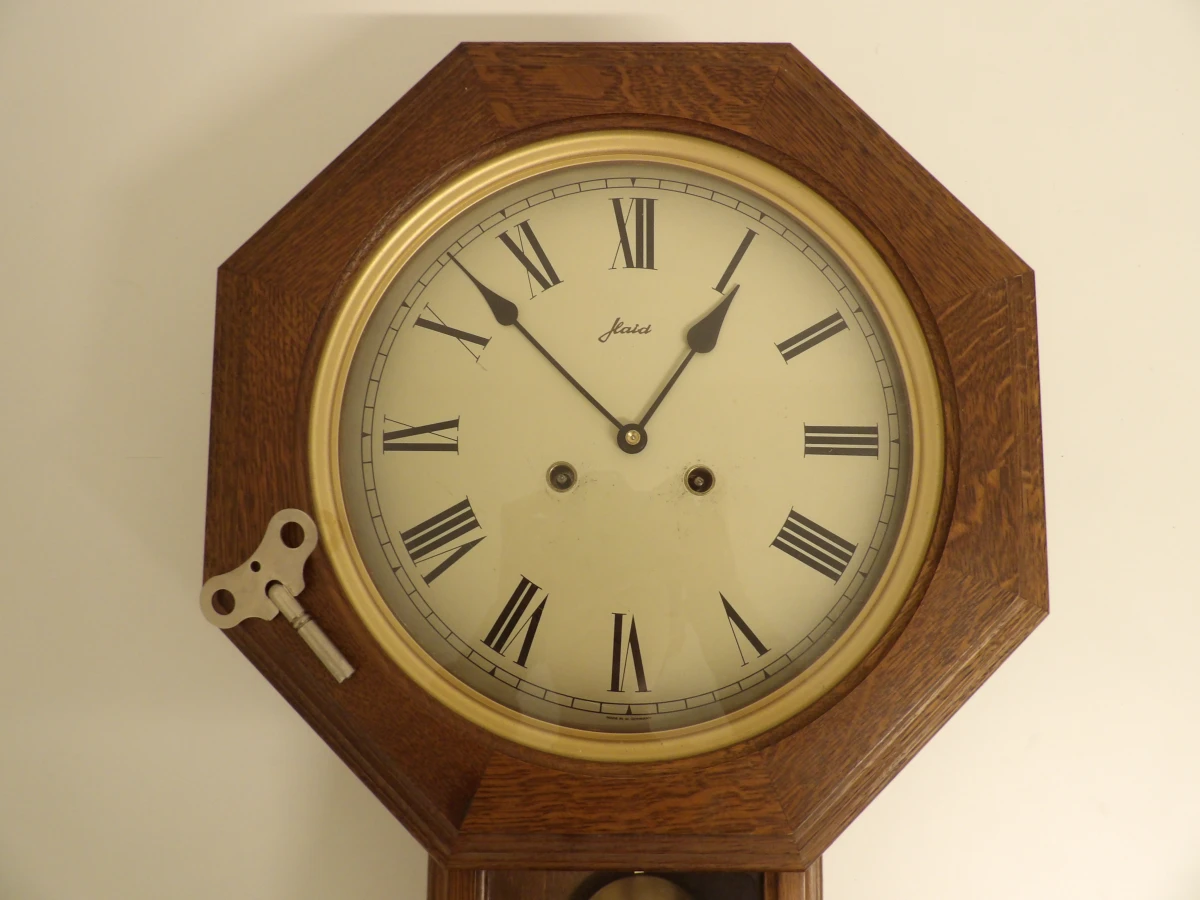 Vintage regulator wandklok - W.Haid (1985) - foto 2