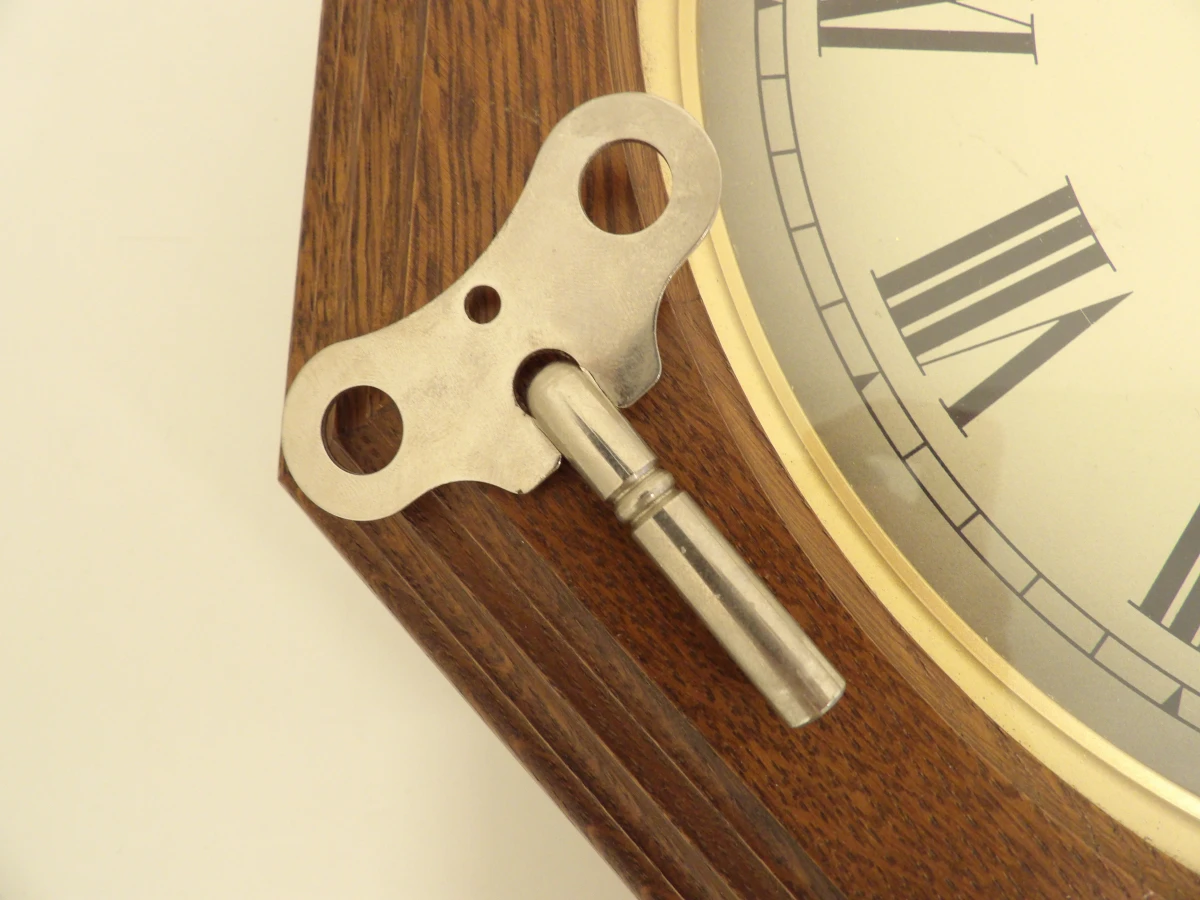 Vintage regulator wandklok - W.Haid (1985) - foto 5