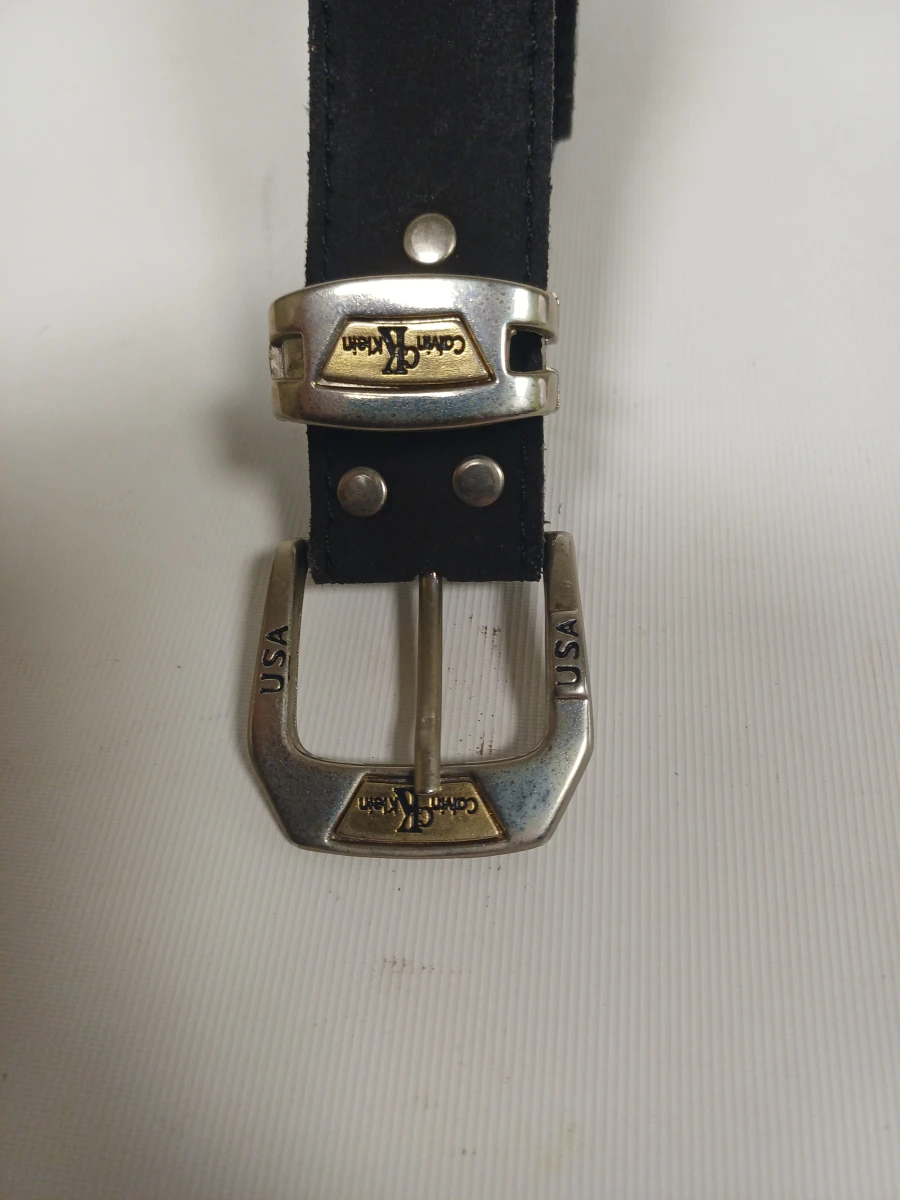 Calvin Klein leren riem - zwart - foto 2