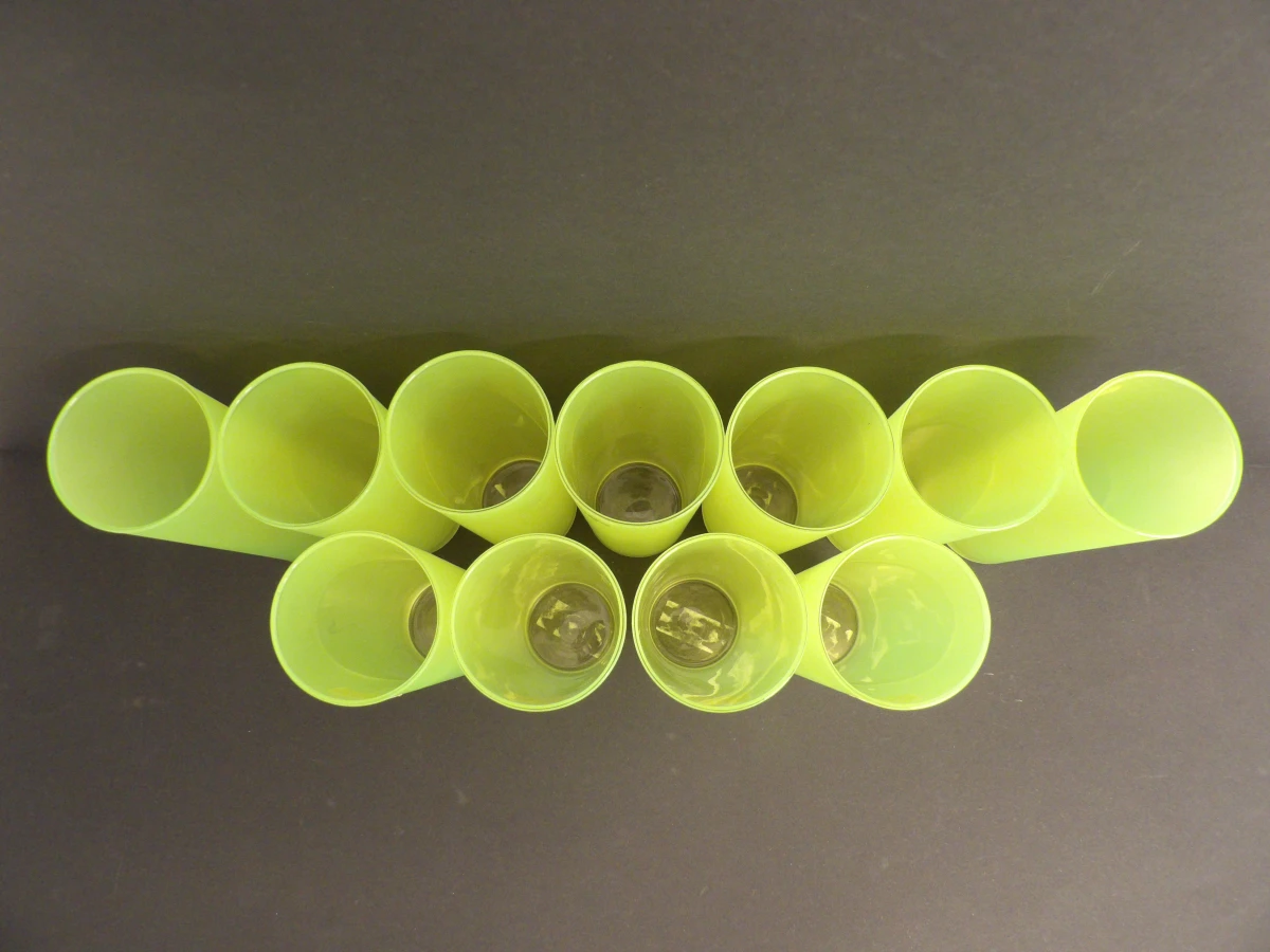 11 Luminarc "Techno" neon gele longdrinkglazen - foto 2