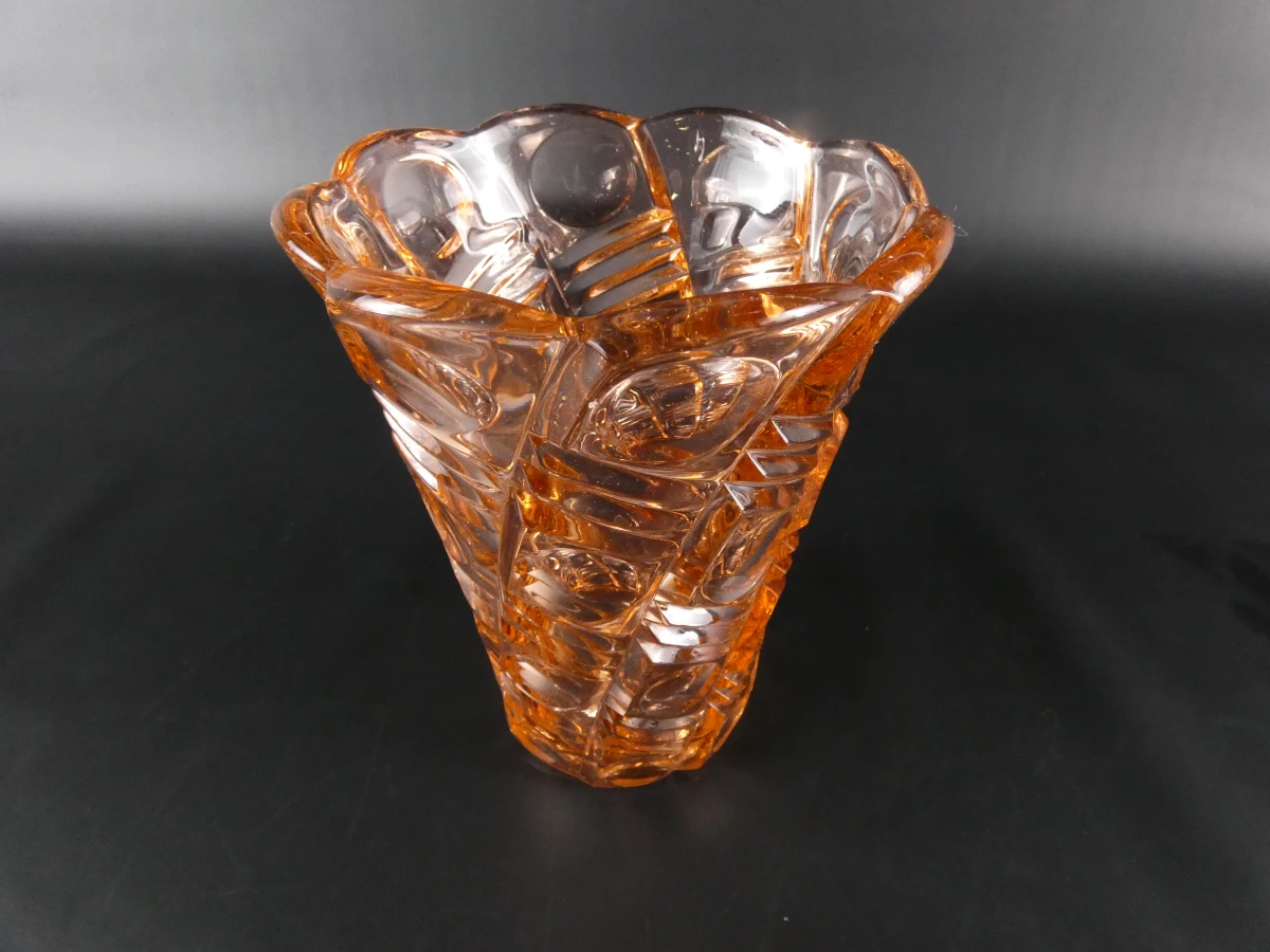 Set van 3 vintage Rosaline persglazen – Art Deco stijl - foto 3