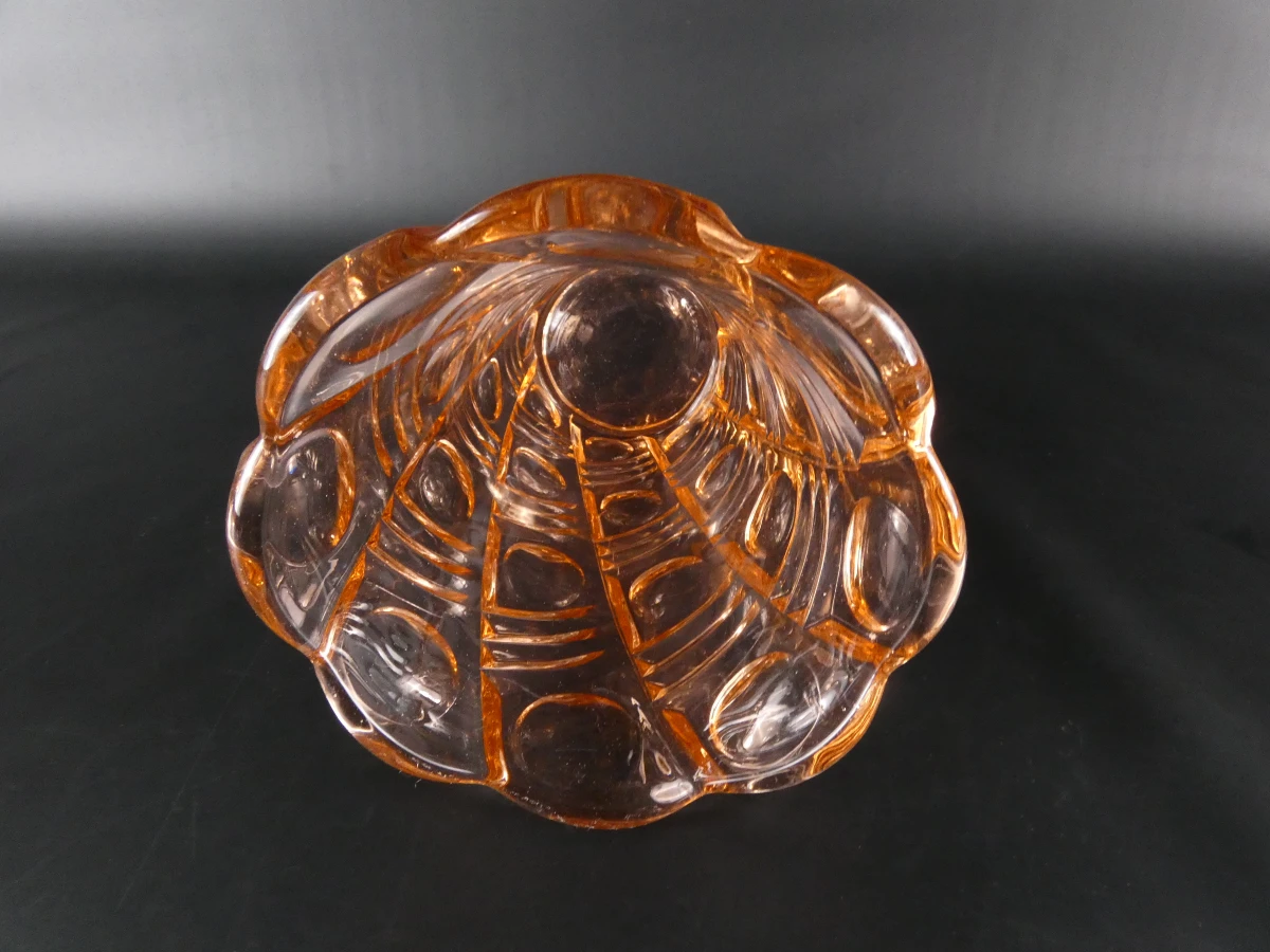 Set van 3 vintage Rosaline persglazen – Art Deco stijl - foto 4