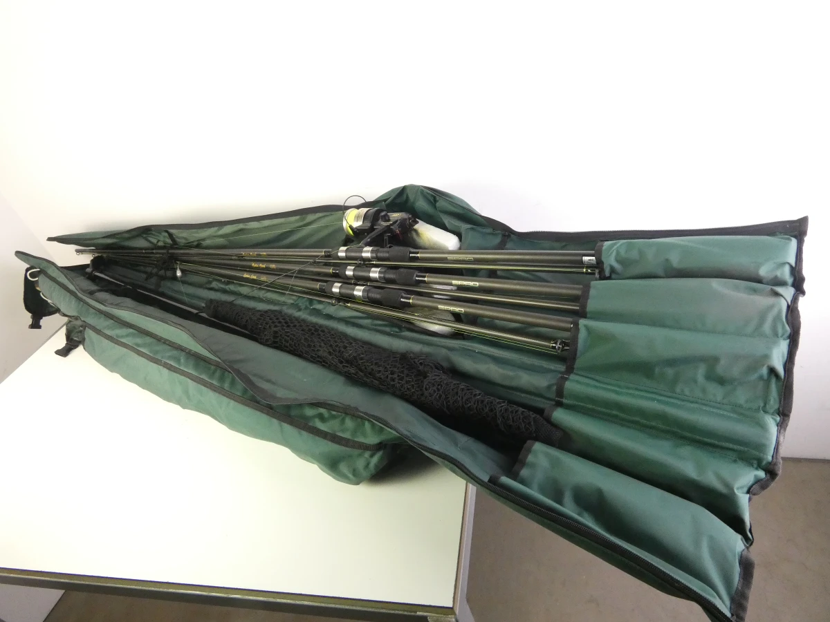 Complete karpervisset met hengels, molens, net en accessoires - foto 2