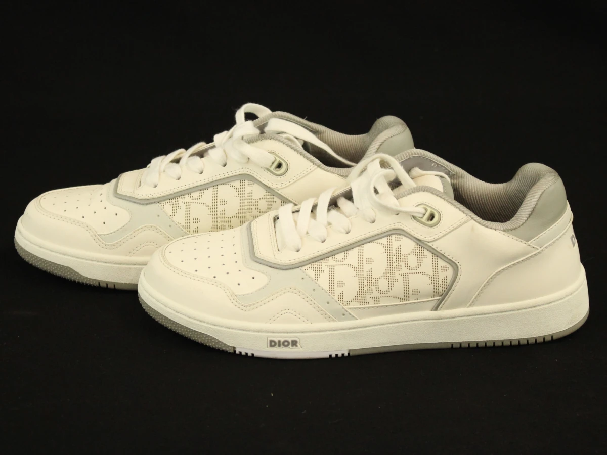 Dior Men's B27 white and grey casual herensneakers - foto 3