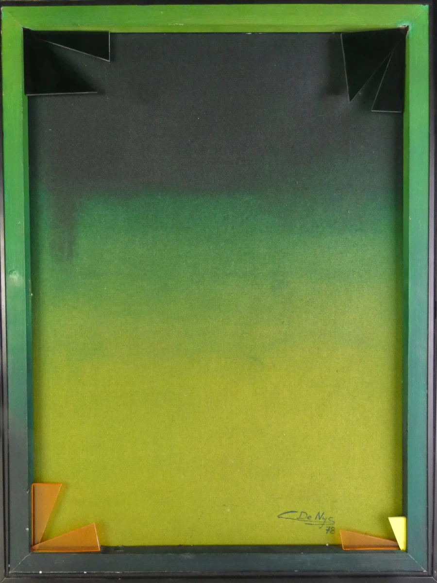 Abstract schilderij Chris De Nys (1949) – Zonder titel (1978) - foto 2