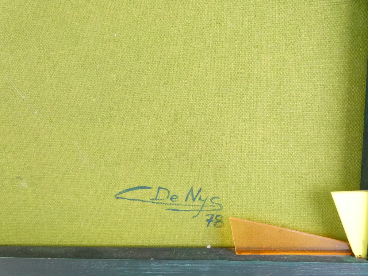 Abstract schilderij Chris De Nys (1949) – Zonder titel (1978) - foto 5